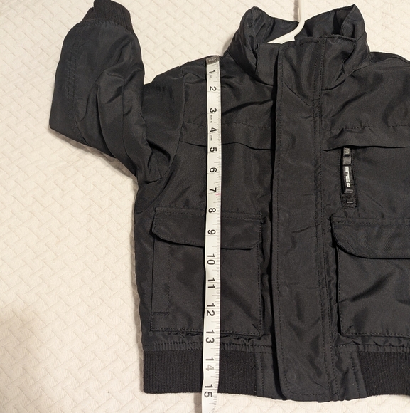 H&M Toddler Boys Jacket Size 2-3Y Black Coat With Pockets Zipper And Buttons - Picture 14 of 16